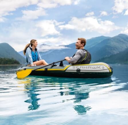 เรือยาง INTEX รุ่น SEAHAWK 2 นั่งได้ 2 ท่าน  อุปกรณ์ครบพร้อมปั๊มสูบลม_5